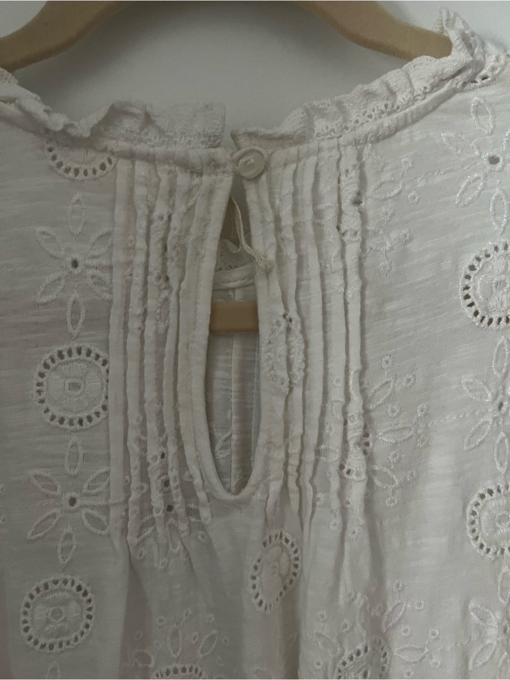 Forever That Girl by Anthropologie Eyelet Swing Blouse - Picture 6 of 6